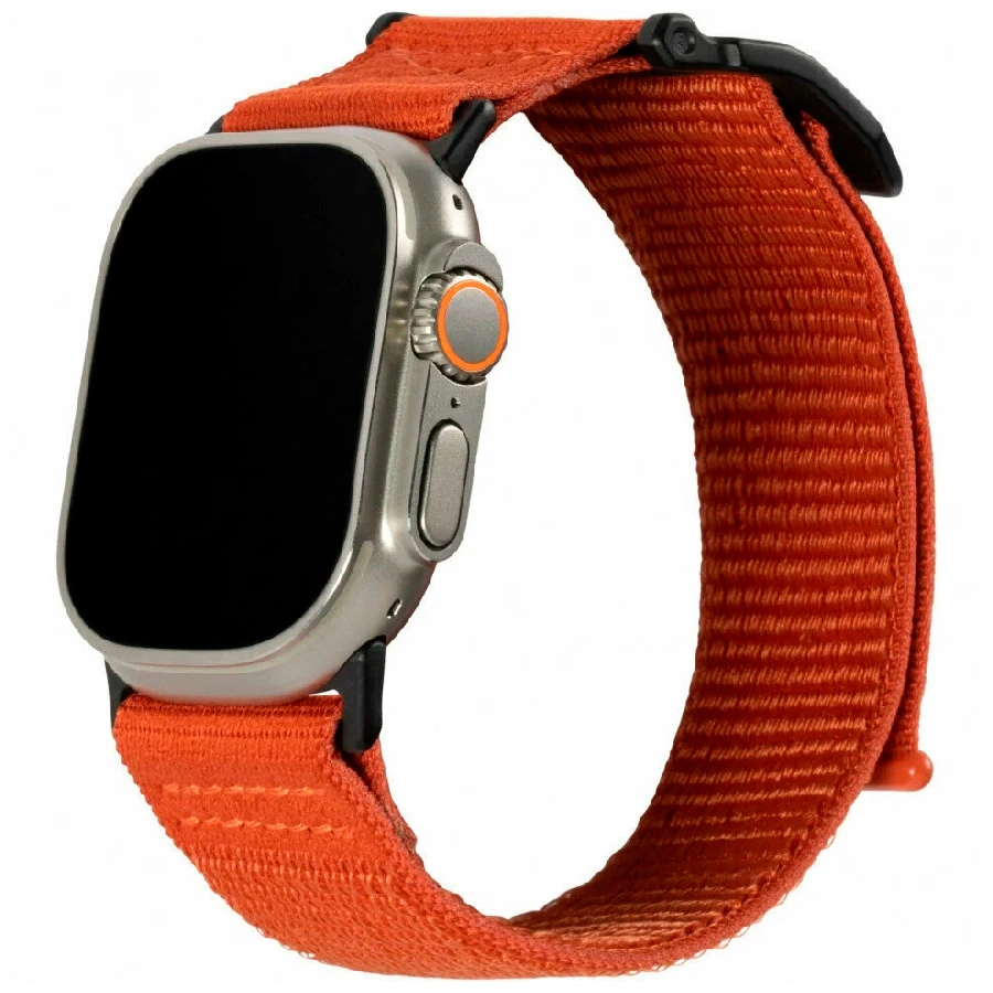 Ремешок UAG совместимый с Apple Watch (42/44/45/49mm) нейлоновый на липучке оранжевый