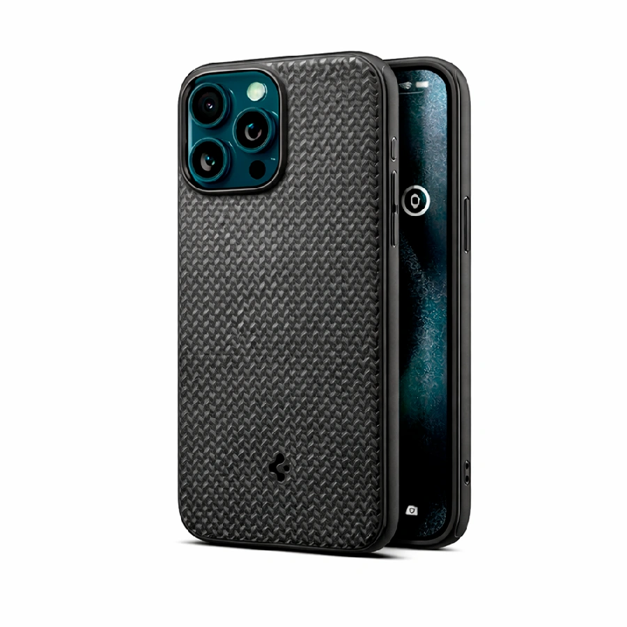 Противоударная накладка SPIGEN с MagSafe совместимая с iPhone 15 Pro (Mag Armor) натуральный титан