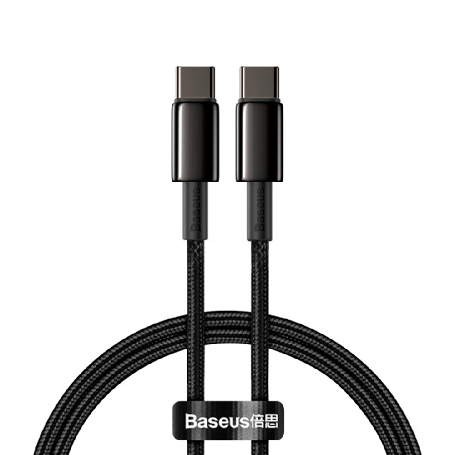 Кабель Baseus Type-C/Type-C 100W 1м черный