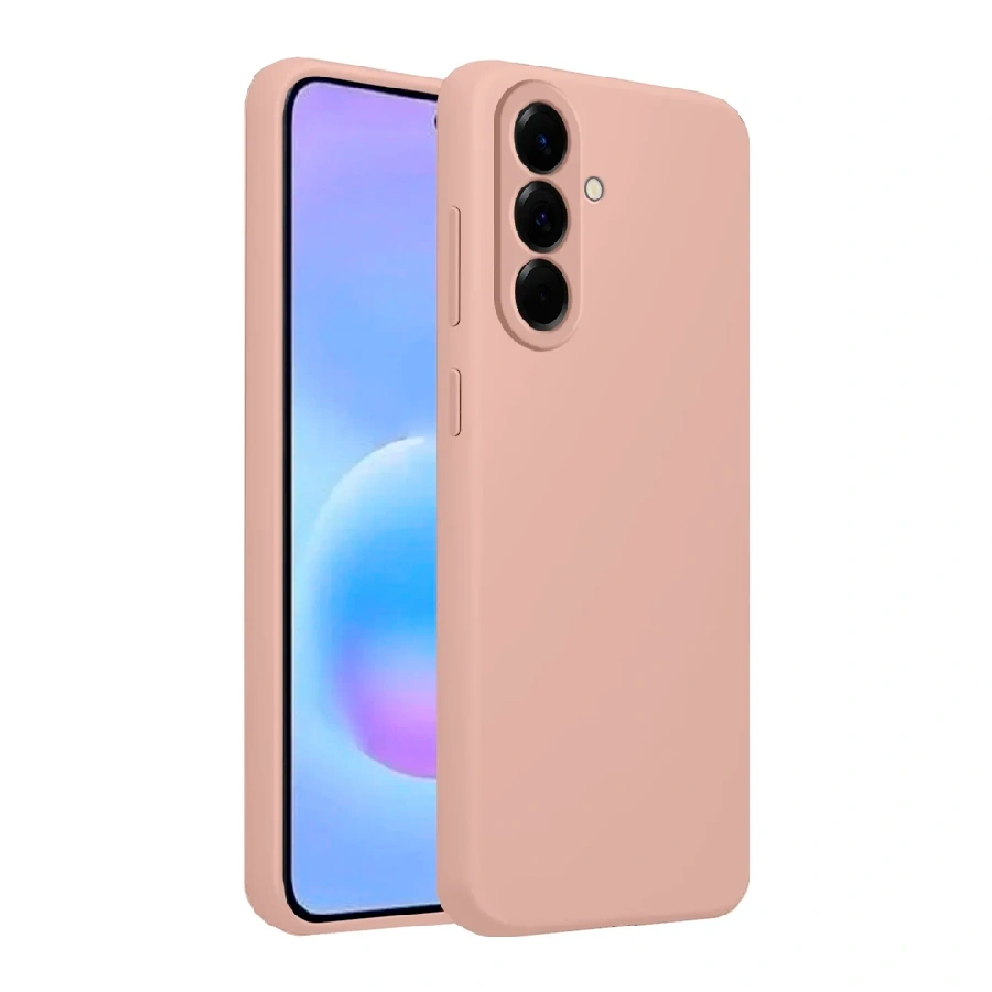 Накладка Silicone Case совместимая с Samsung А57 (SC) нежно-розовая
