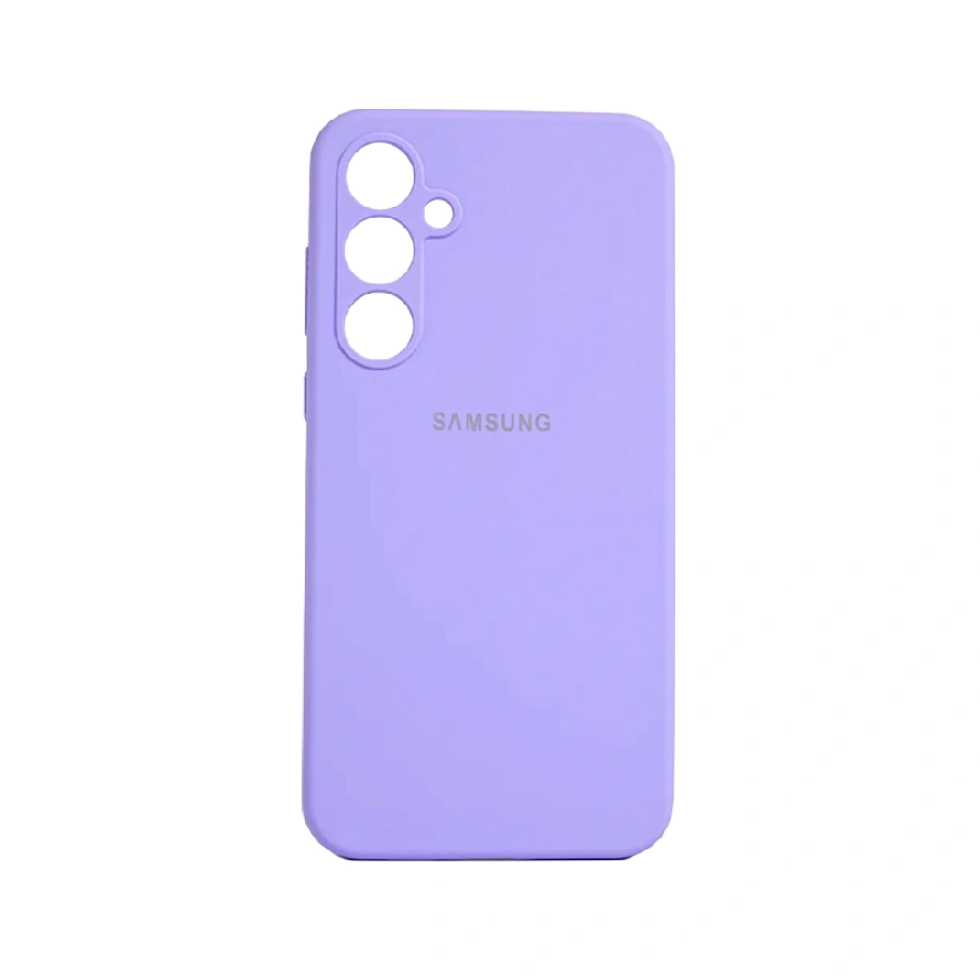 Накладка Silicone Case совместимая с Samsung S25/S24 (SC) фиолетовая