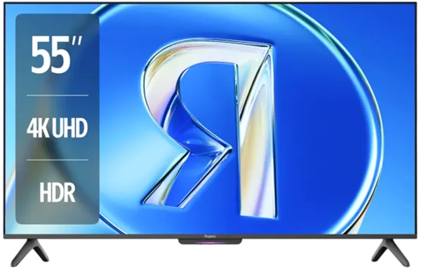 55" Телевизор Яндекс ТВ Станция Бейсик с Алисой (YNDX-00080) 4K UHD QLED Smart TV EAC