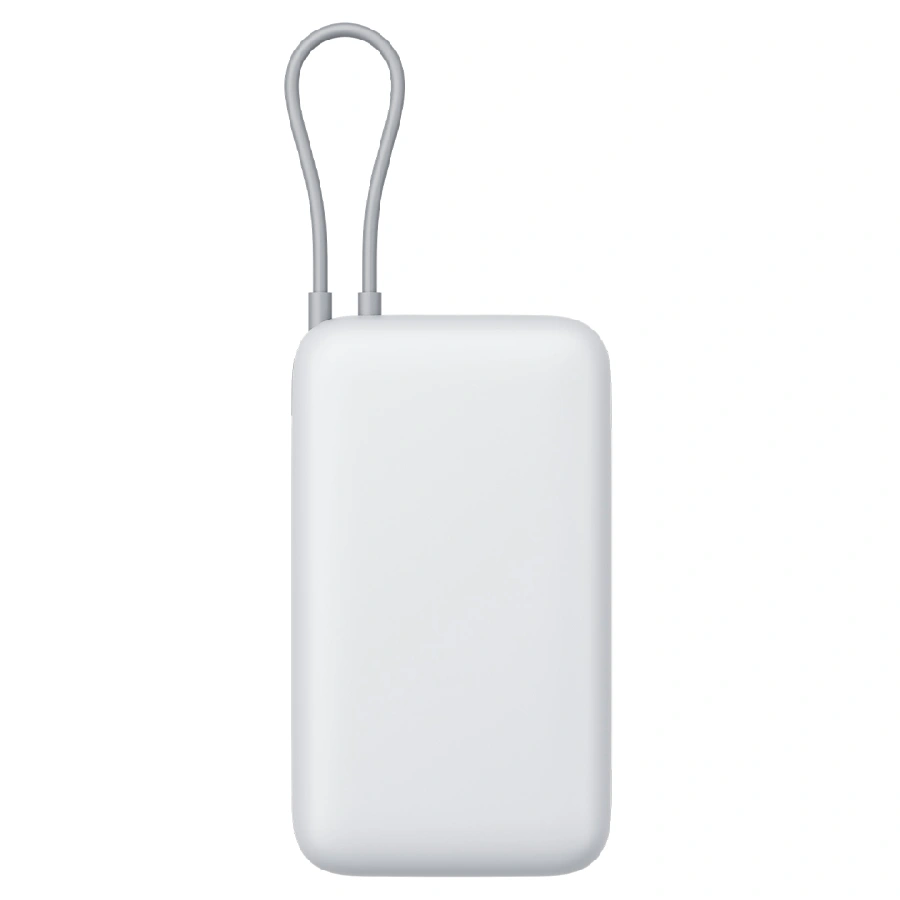 Внешний аккумулятор Ксиаоми 20000 mAh 22,5W (CCC) с кабелем Type-C White (белый)