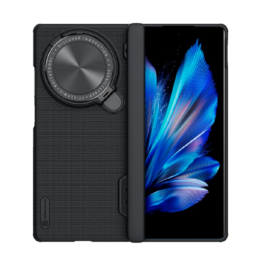 Противоударная пластиковая накладка Nillkin Super Frosted Shield Prop для Vivo X Fold 3 Pro черная