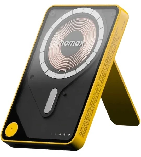 Внешний аккумулятор Momax X Pro с MagSafe 5000 mAh желтый