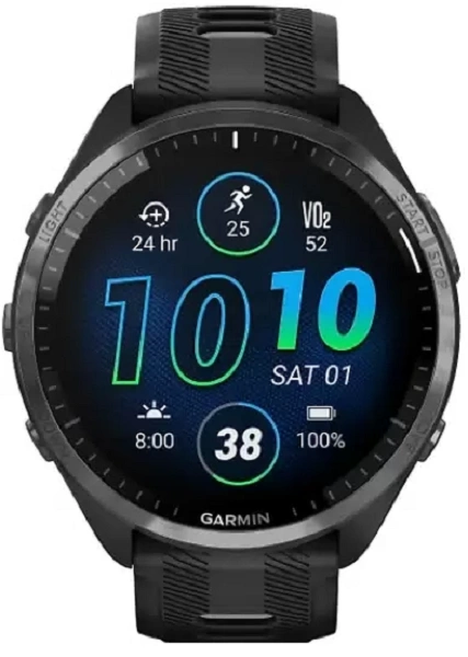 Умные часы Умные часы Garmin Forerunner 965 (010-02809-A0) black carbon gray (черные)