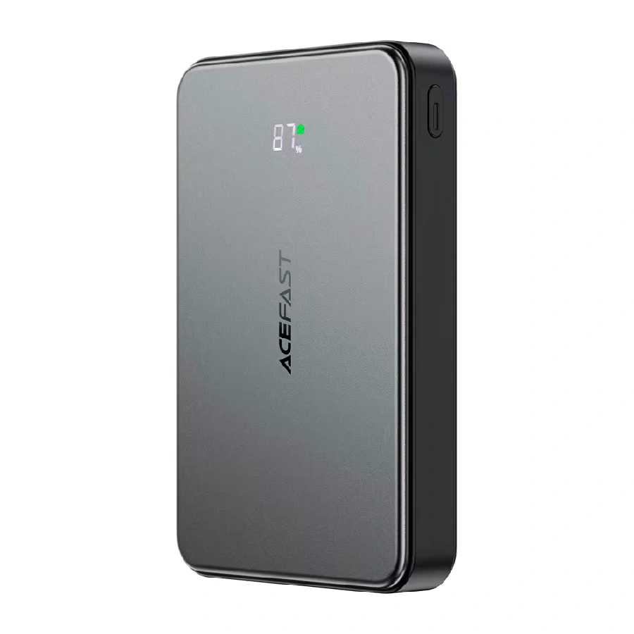 Внешний аккумулятор AceFast М31 MagSafe + кабель Type-C 10000 mAh 22,5W черный ССС