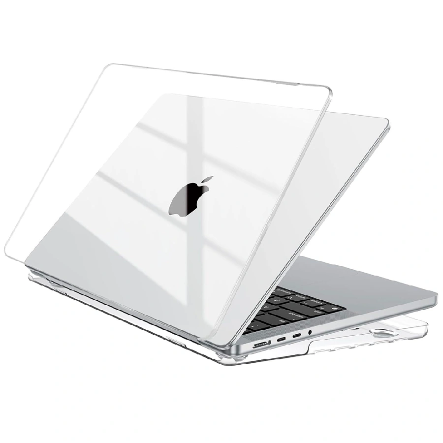 Пластиковый чехол Keephone совместимый с Macbook Pro 14 (2021-2024) прозрачный