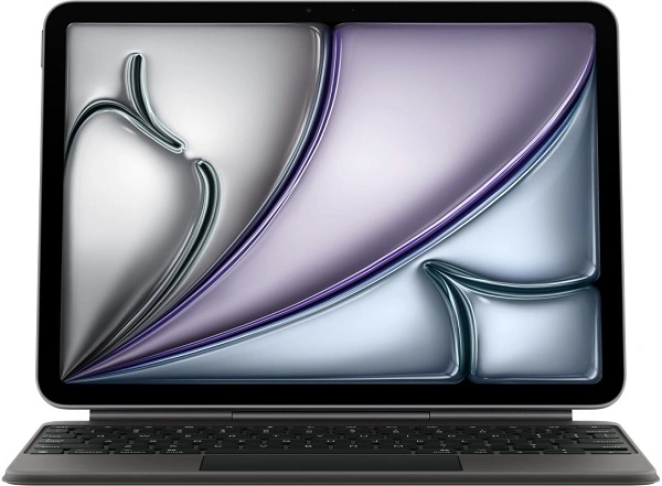 Чехол-клавиатура Apple Magic Keyboard Touchpad (MGYX4) совместимая с iPad Air 11" (2024-2025) (русская гравировка) black (черная)