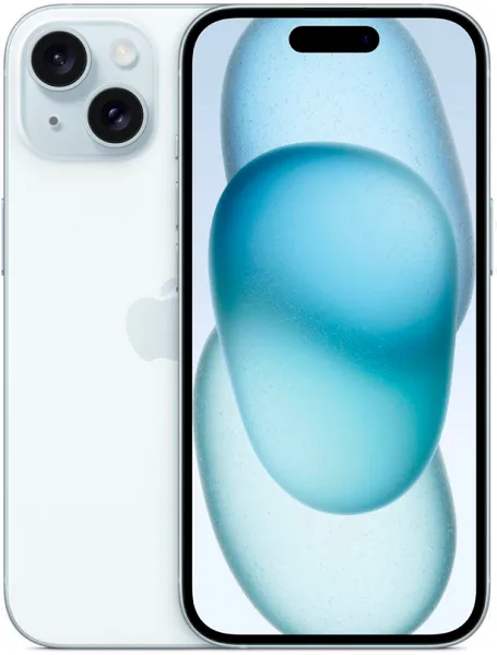 Смартфон Apple iPhone 15 128Gb nano SIM + eSim blue (голубой) новый, предактив