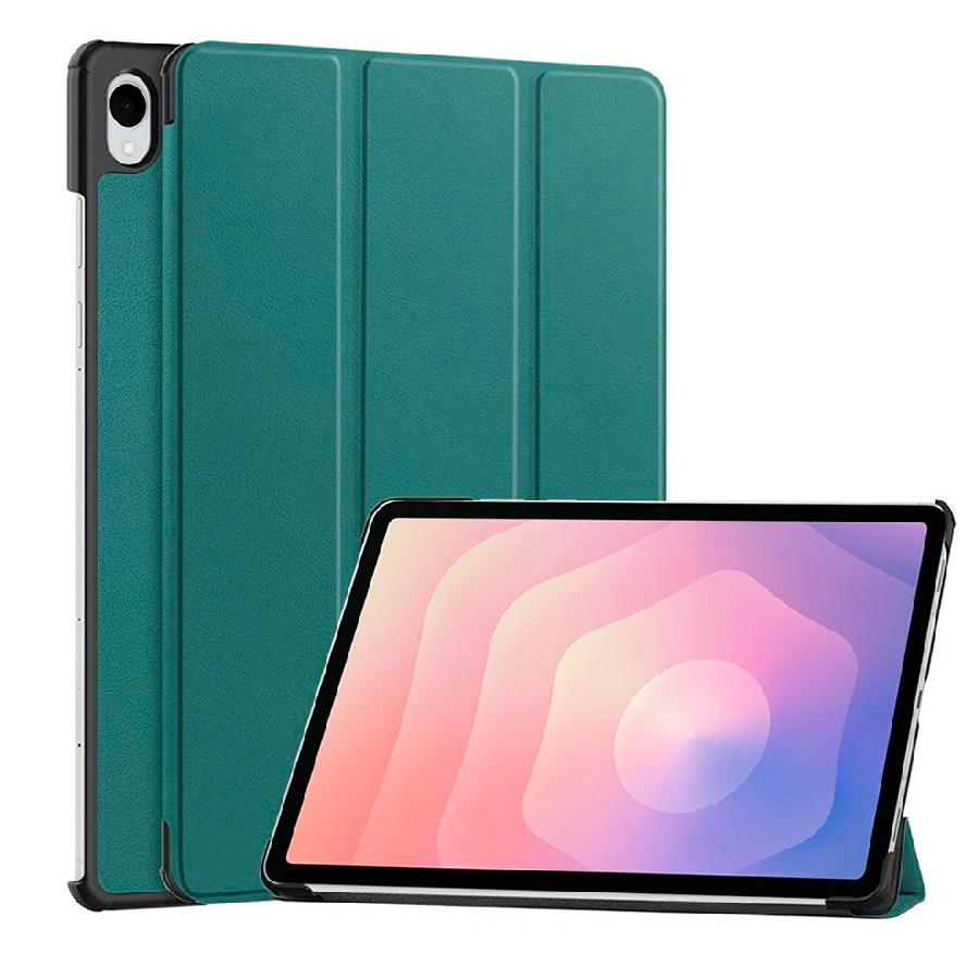 Чехол-книжка совместимая с Samsung Tab S11 зеленая
