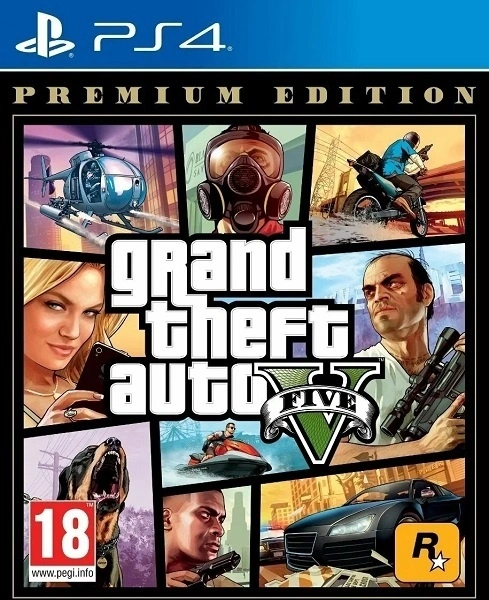 Grand Theft Auto 5, GTA 5: Premium Edition для PS4 (Русские субтитры)
