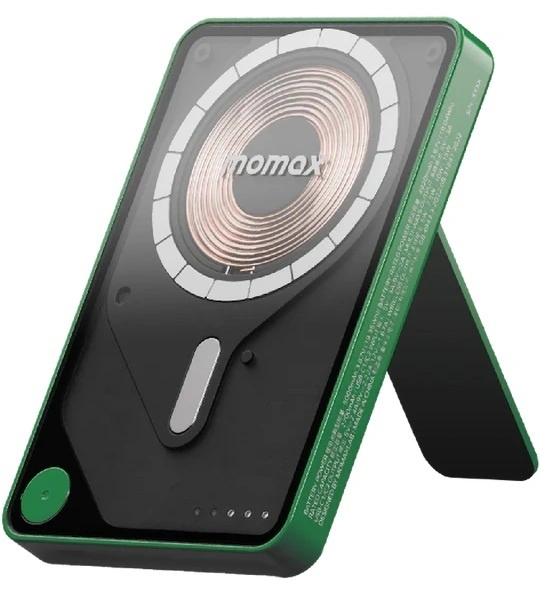 Внешний аккумулятор Momax X Pro с MagSafe 5000 mAh зеленый