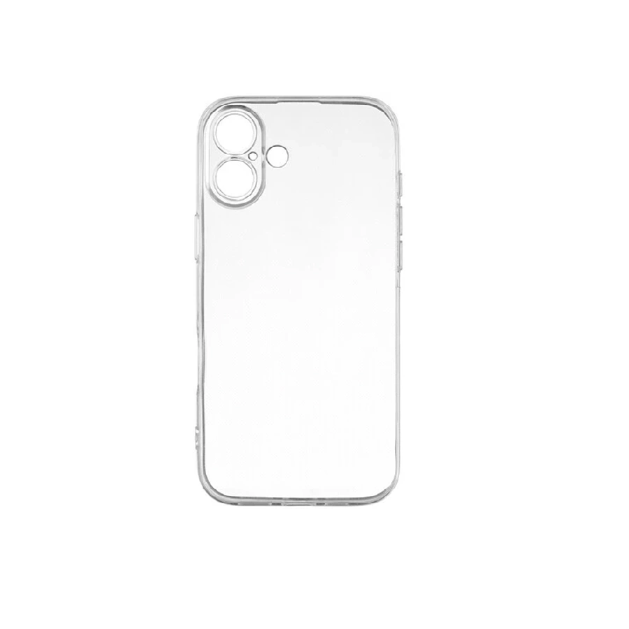 Силиконовая накладка Partner совместимая с iPhone 16 Plus прозрачная