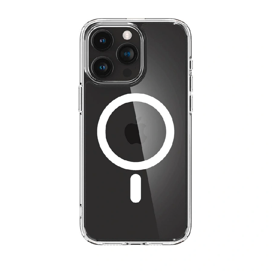 Противоударная накладка SPIGEN с MagSafe совместимая с iPhone 15 Pro (Ultra Hybrid) прозрачная