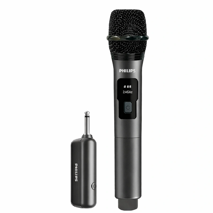 Беспроводной микрофон Philips черный