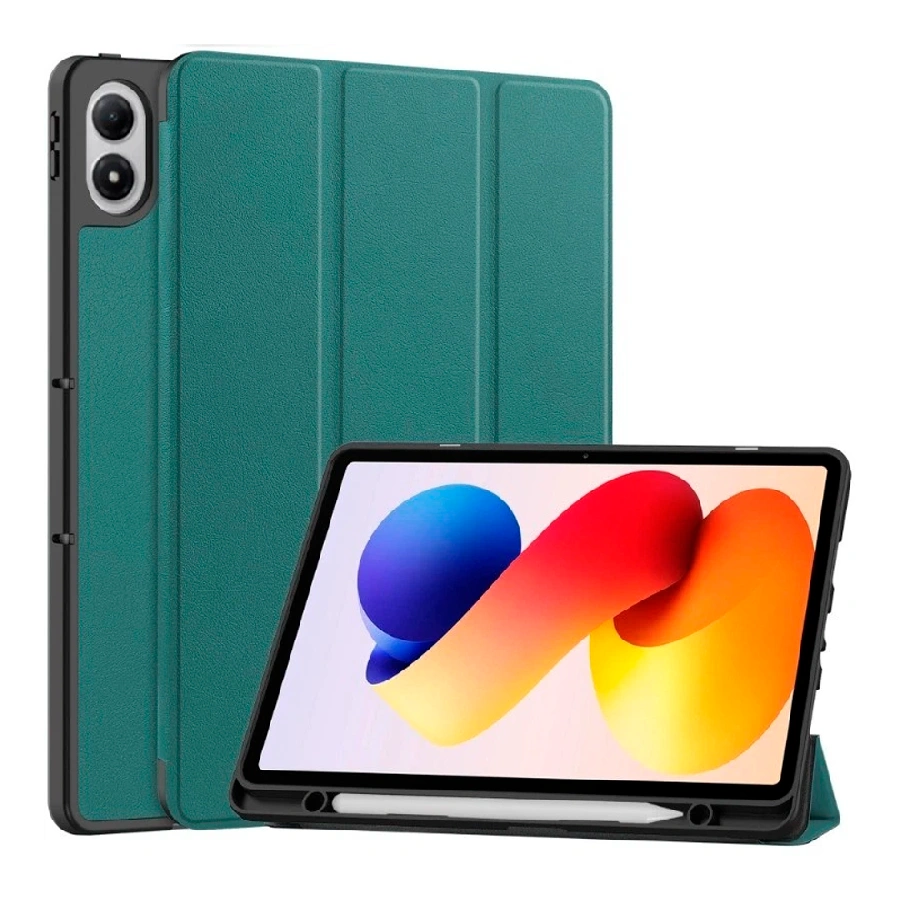 Чехол книжка Partner совместимая с Рэдми Pad 2 Pro 12.1"/Поко Pad M1 зеленая