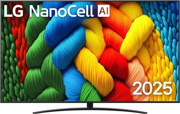 86" Телевизор LG 86NANO81A6A.ARUG 2025 (4K UHD 3840x2160, Smart TV) черный
