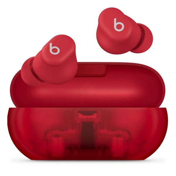 Беспроводные наушники Beats Solo Buds прозрачный красный