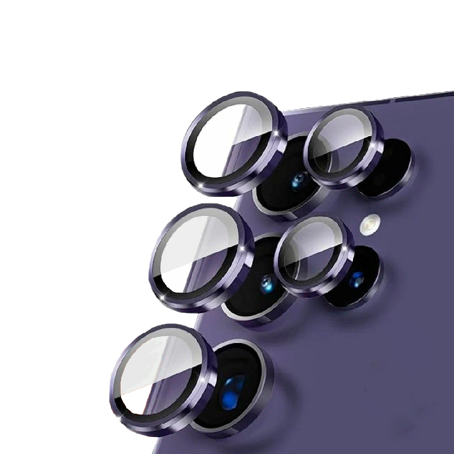Защитное стекло на камеру для Samsung S24 Ultra Gorilla Corning Glass XC-30 фиолетовое