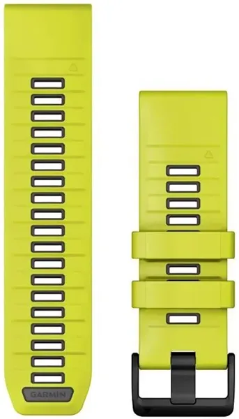 Силиконовый ремешок для Garmin Fenix 8 51mm Quickfit 26 mm (Amp Yellow/Graphite) (010-13393-08)