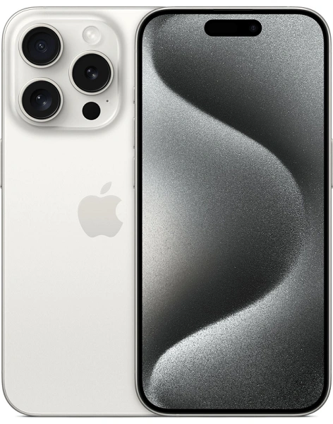 Смартфон Apple iPhone 15 Pro 512GB Dual nano SIM titanium white (титановый белый) CPO официально восстановленный