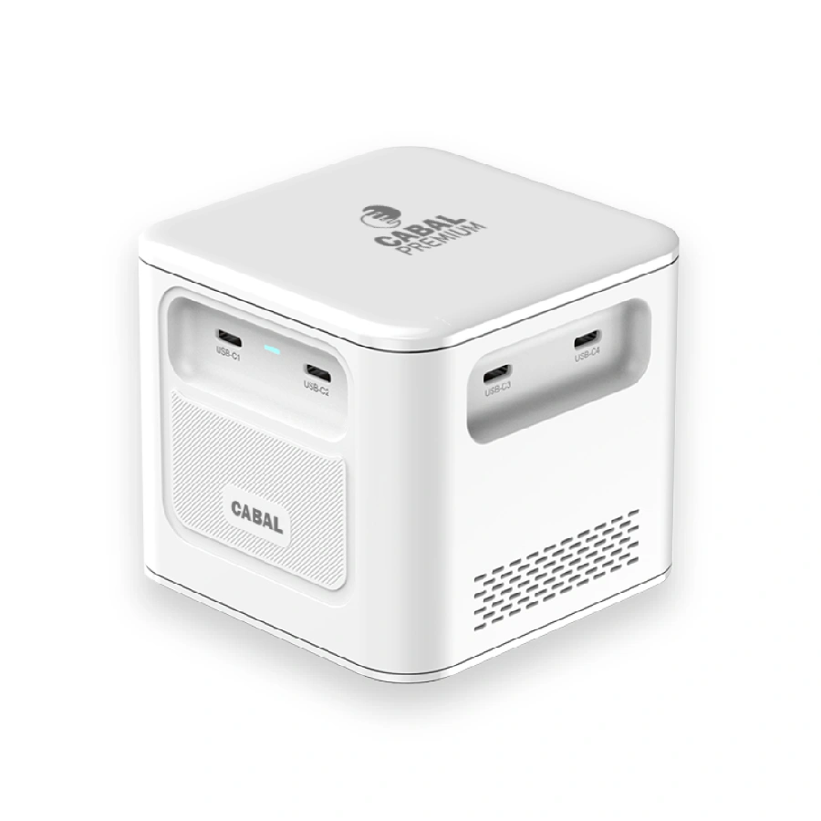 USB хаб Cabal 380W GaN Quick Charger (8-in-1) белый