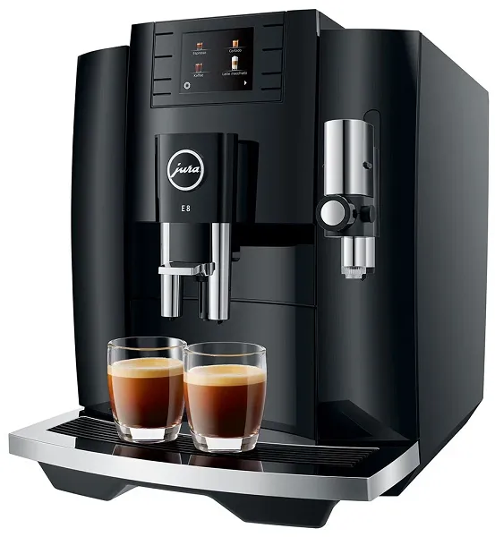 Автоматическая Кофемашина Jura E8 piana Black 15584 (автокапучинатор)