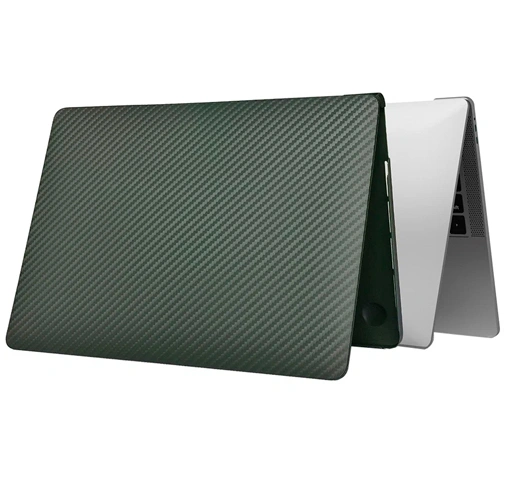 Пластиковый чехол Wiwu iKavlar совместимый с MacBook Air 13.3" 2018-2021 (Dark Green)