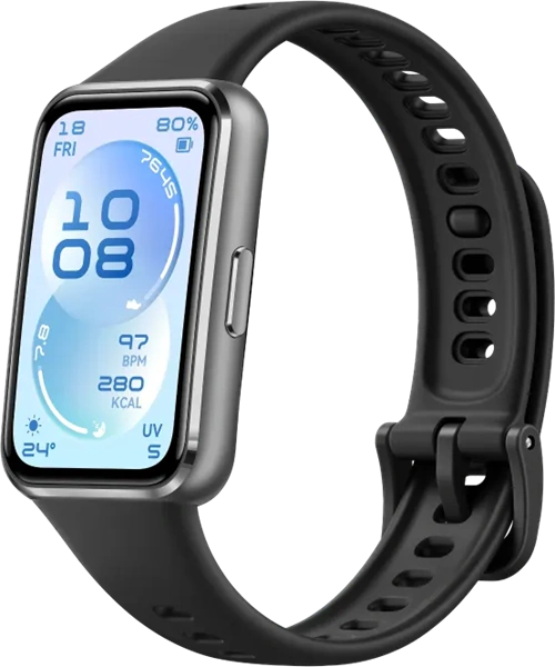 Умный браслет Фитнес-браслет Huawei Band 11 корпус из сплава алюминия, черный ремешок из фторэластомера EAC