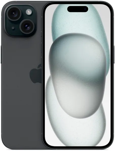 Смартфон Apple iPhone 15 128Gb nano SIM + eSim black (чёрный) новый, предактив