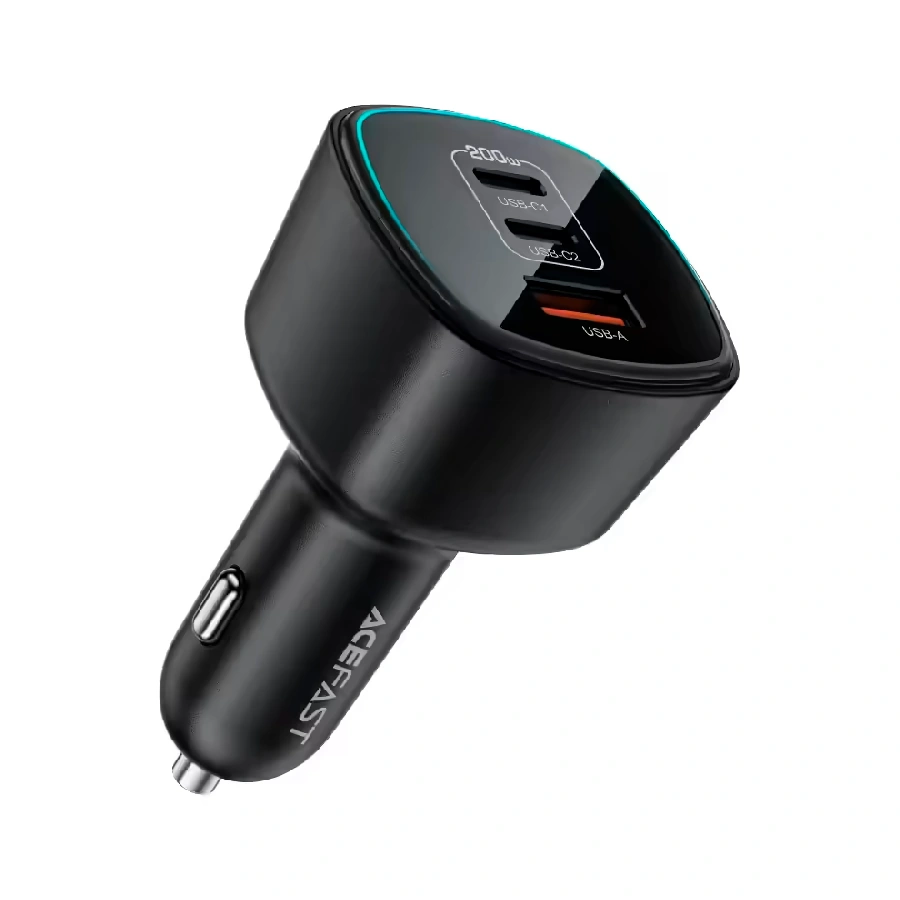 Автомобильное зарядное устройство Acefast USB/2 Type-C 200W