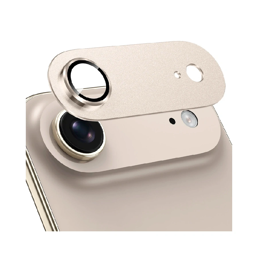 Защитное стекло на модуль камеры WIWU Armor Deck Lens Protector совместимое с iPhone 17 Air Gold (золотое)