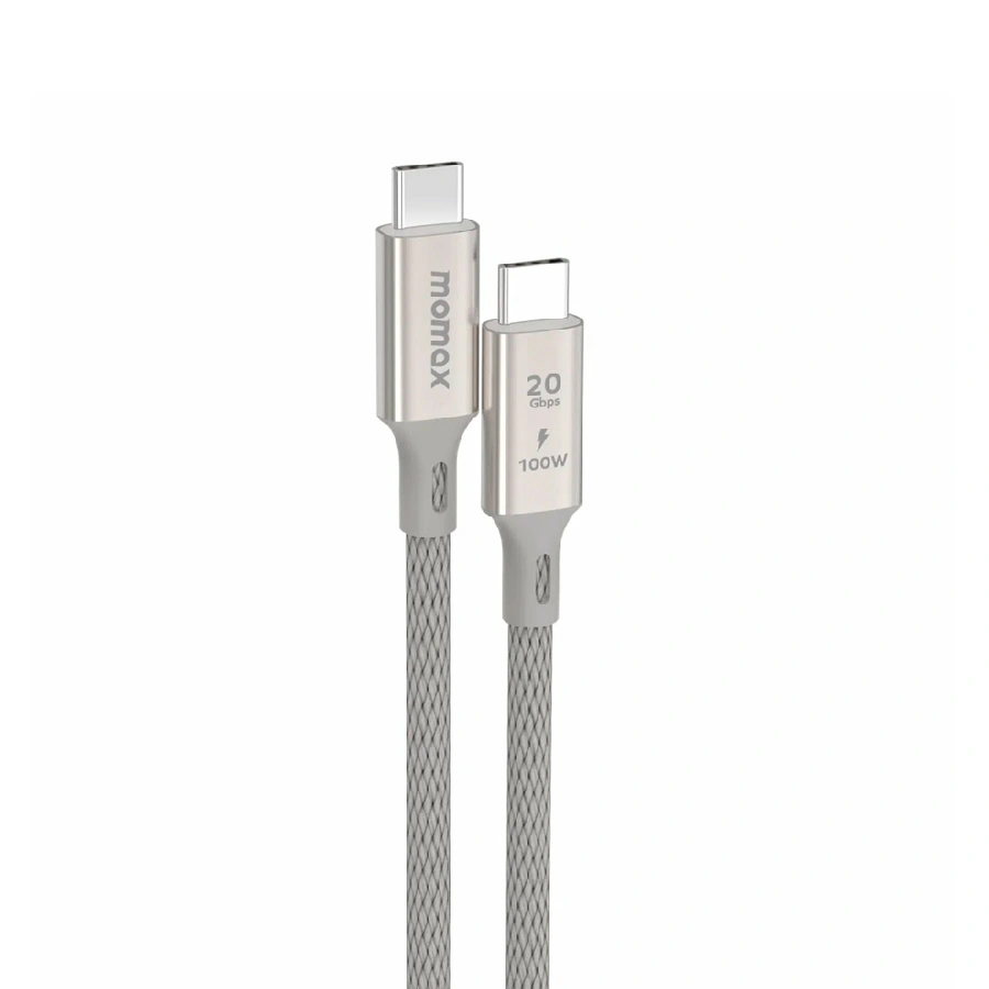 Кабель Momax Elite Type-C/Type-C 100W (DC31L) 1m титан