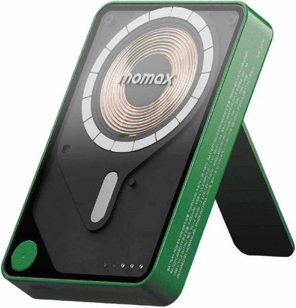 Внешний аккумулятор Momax X Pro+ с MagSafe 10000 mAh зеленый