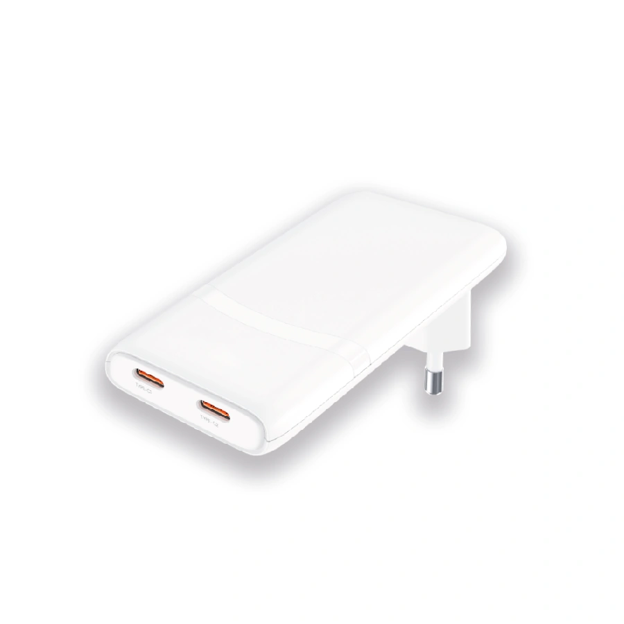 Сетевое зарядное устройство Cabal Premium для Apple СP-TCH-652-2 65W GaN+PD (2*USB-C) series белый