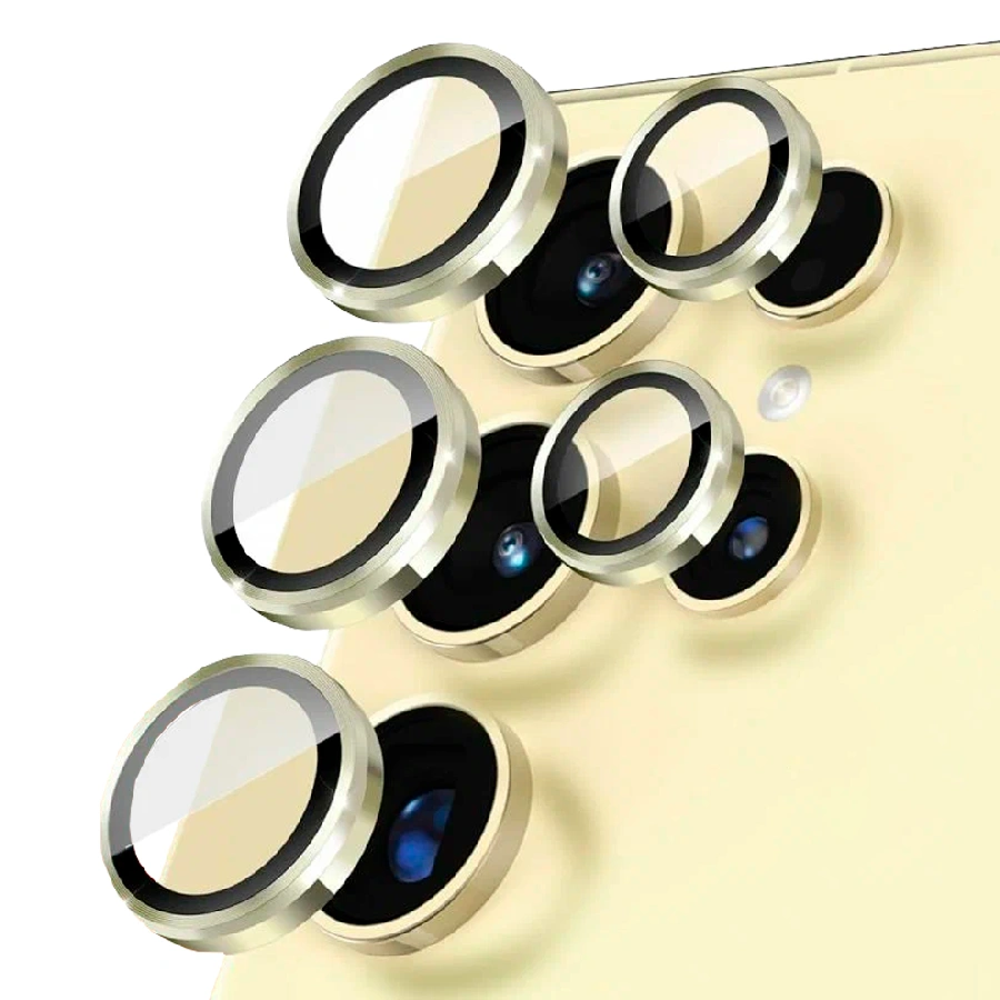 Защитное стекло Gorilla Corning Glass XC-30 на камеру Samsung S24 Ultra золото