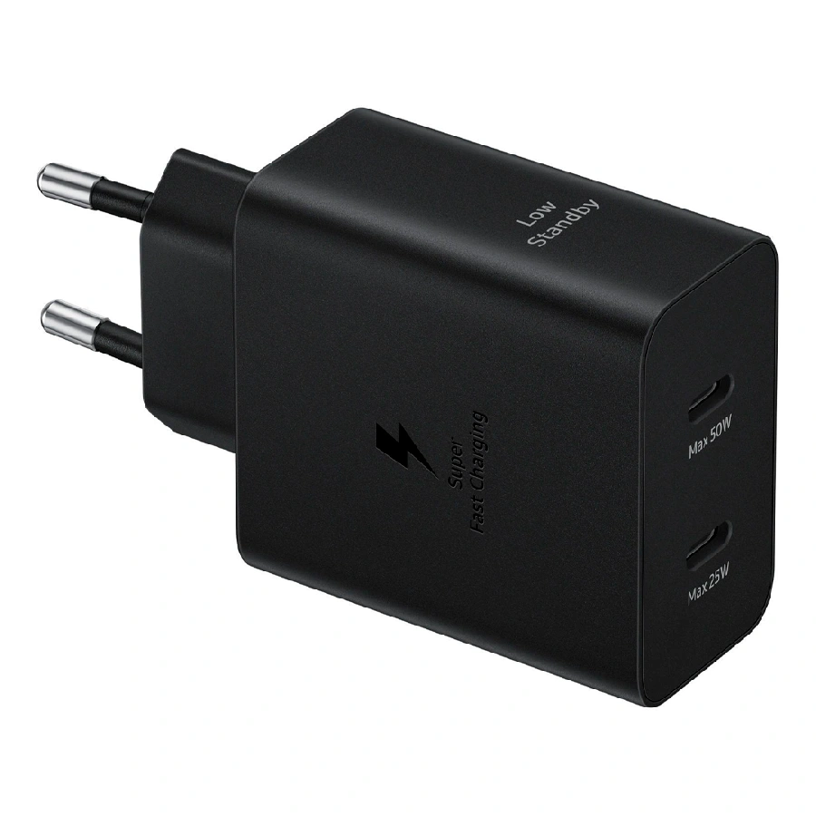 Сетевое зарядное устройство+(кабель Type-C/Type-C) Samsung (EP-T5020) 50W черное