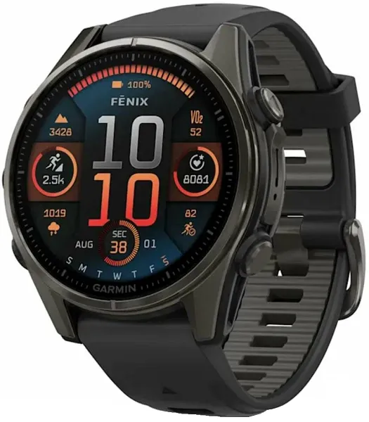Умные часы Умные часы Garmin Fenix 8 43 mm Amoled Sapphire Premium Multisport GPS Watch черные (010-02903-28)