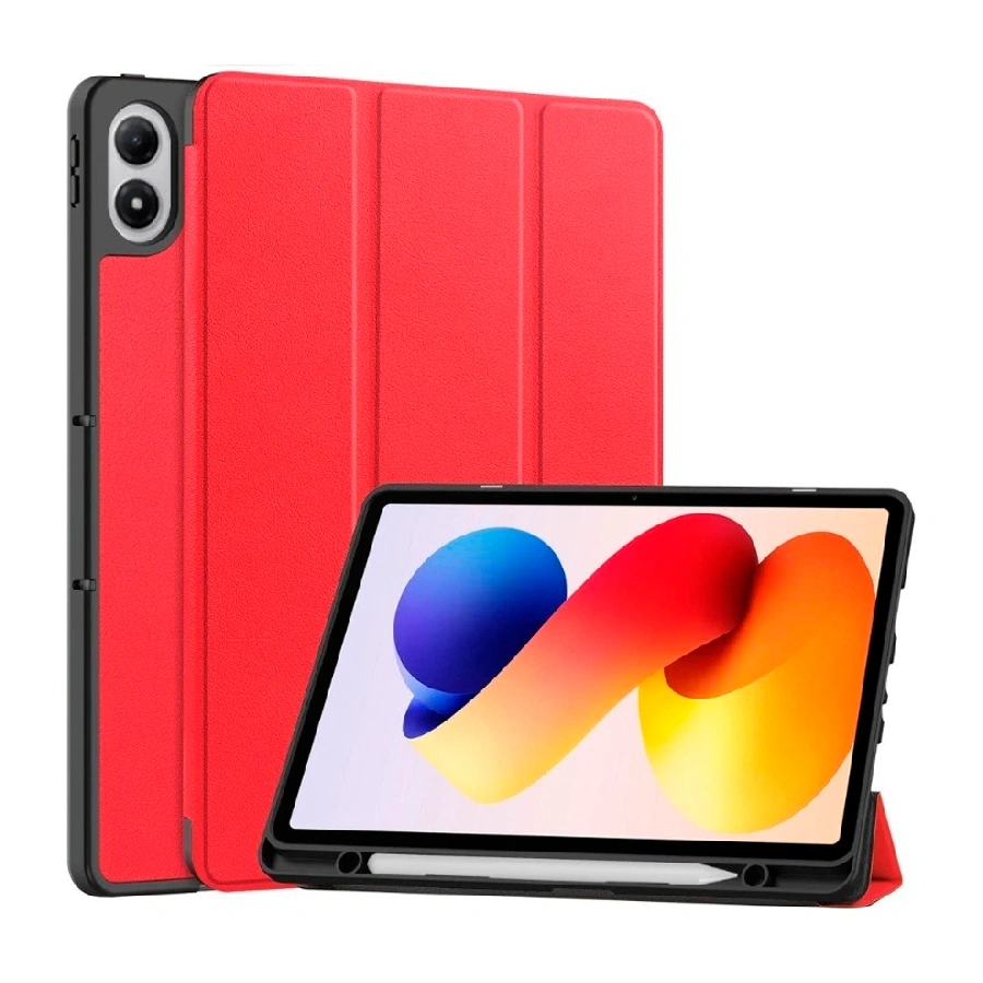 Чехол книжка Partner совместимая с Рэдми Pad 2 Pro 12.1"/Поко Pad M1 красная