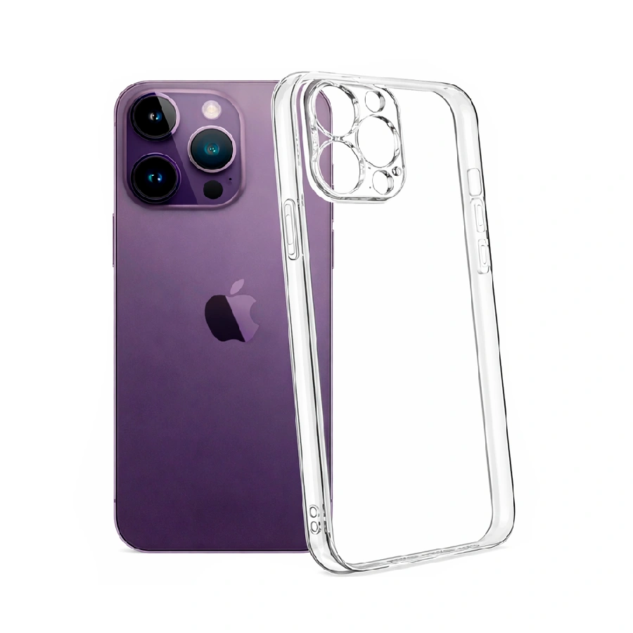 Силиконовая накладка 0.3 мм совместимая с Apple iPhone 14 Pro Partner прозрачная