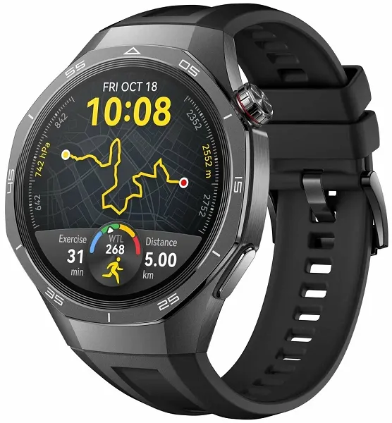 Умные часы Смарт-часы Huawei Watch GT 5 Pro (VLI-B29) 46mm black (черный) ремешок из фторэластомера черный EAC