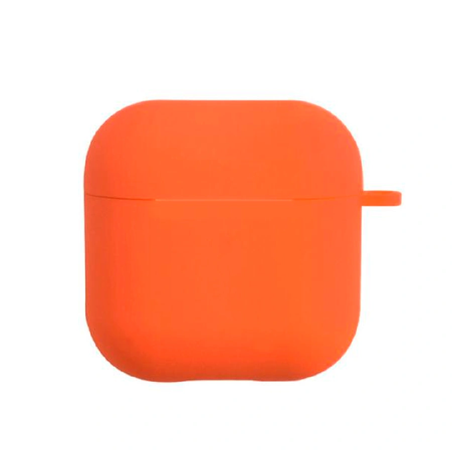 Силиконовый чехол Protective Case совместимый с AirPods 4 оранжевый