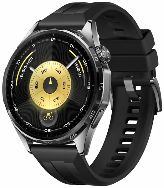 Умные часы Смарт-часы Huawei Watch GT 6 (ATM-B19) 46 mm черный ремешок из фторэластомера EAC