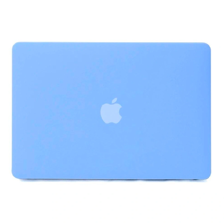 Пластиковый чехол Gurdini совместимый с Macbook Air 13.3 (2021) матовый голубой