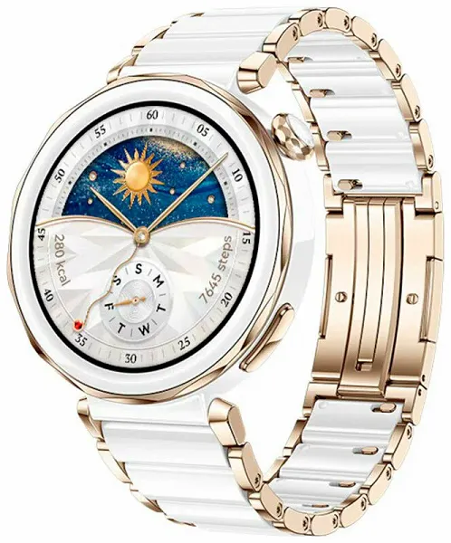 Умные часы Смарт-часы Huawei Watch GT 5 Pro 42 мм White Ceramic (белый) ремешок керамика EAC