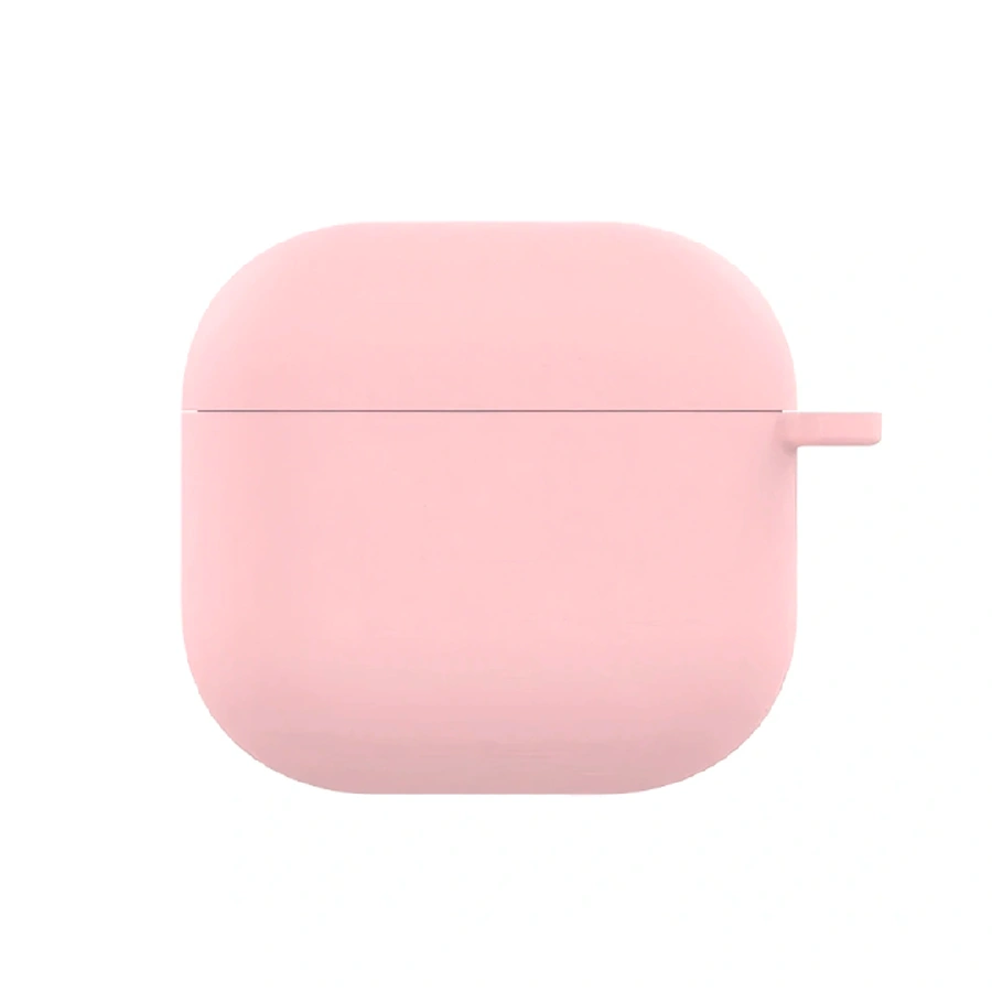 Силиконовый чехол Protective Case совместимый с AirPods 4 розовый
