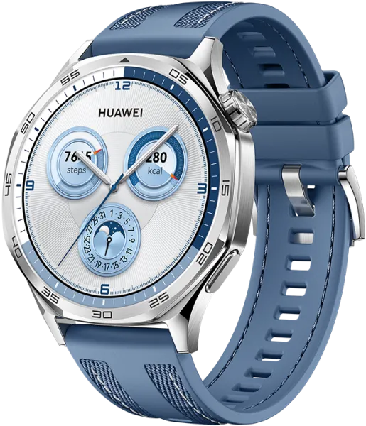 Умные часы Смарт-часы Huawei Watch GT 5 (VLI-B19) 46 mm ремешок плетеный синий EAC