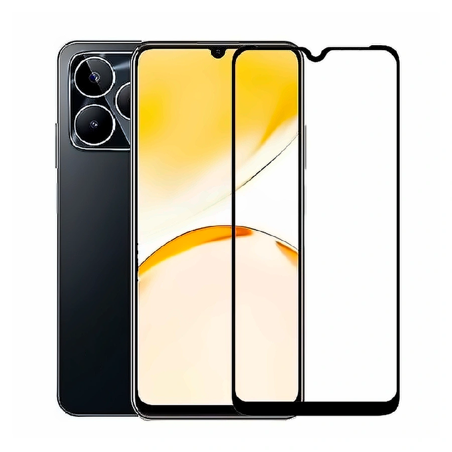 Защитное стекло Realme C53/C51 полноэкранное черное