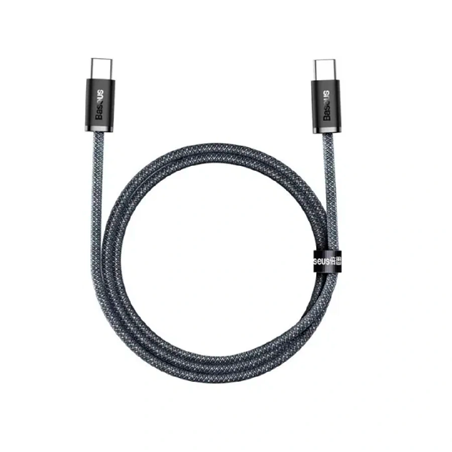 Кабель Baseus Tungsten Gold Type-С/Type-С 100w 1м черный